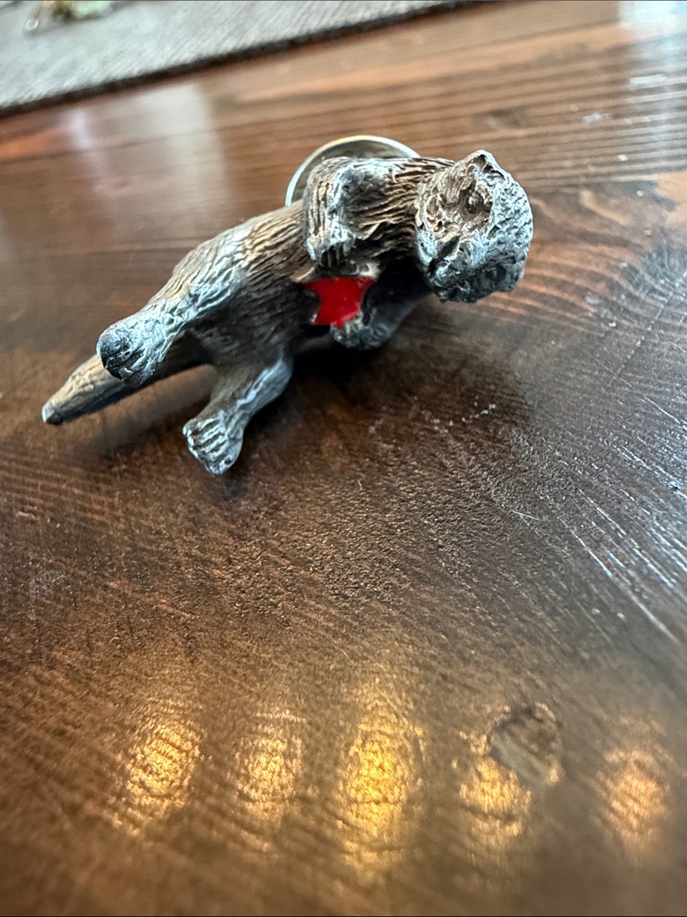 Detailed Pewter Sea Otter Lapel Pin